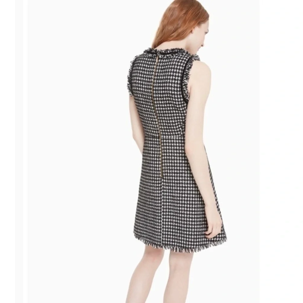Kate Spade houndstooth tweed dress